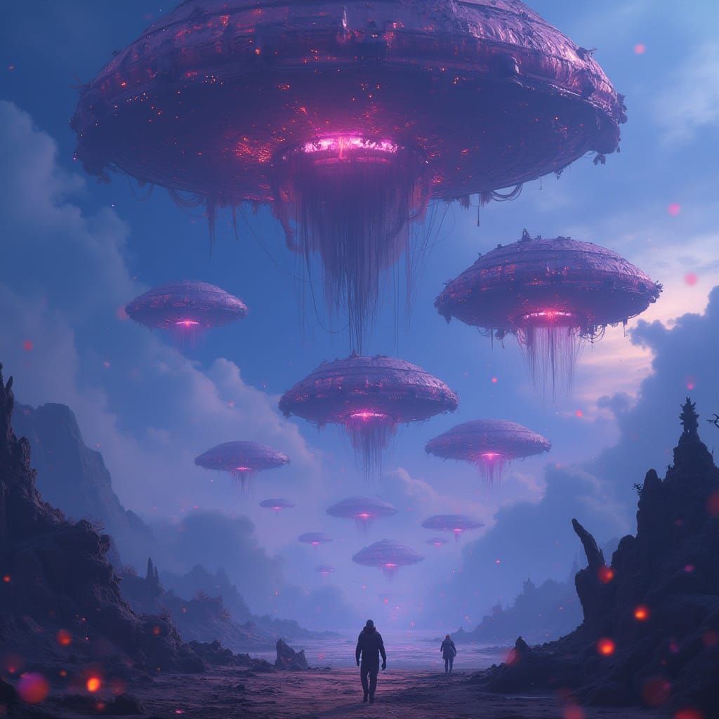 Galactica Airdrop: Spaceships in a Neon Fantasy