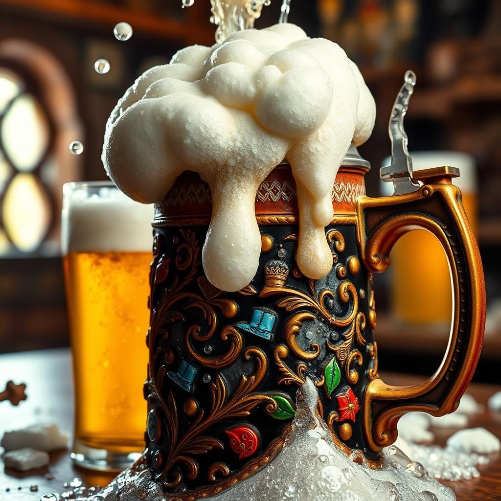 Oktoberfest Beer Stein in Chiaroscuro Lighting