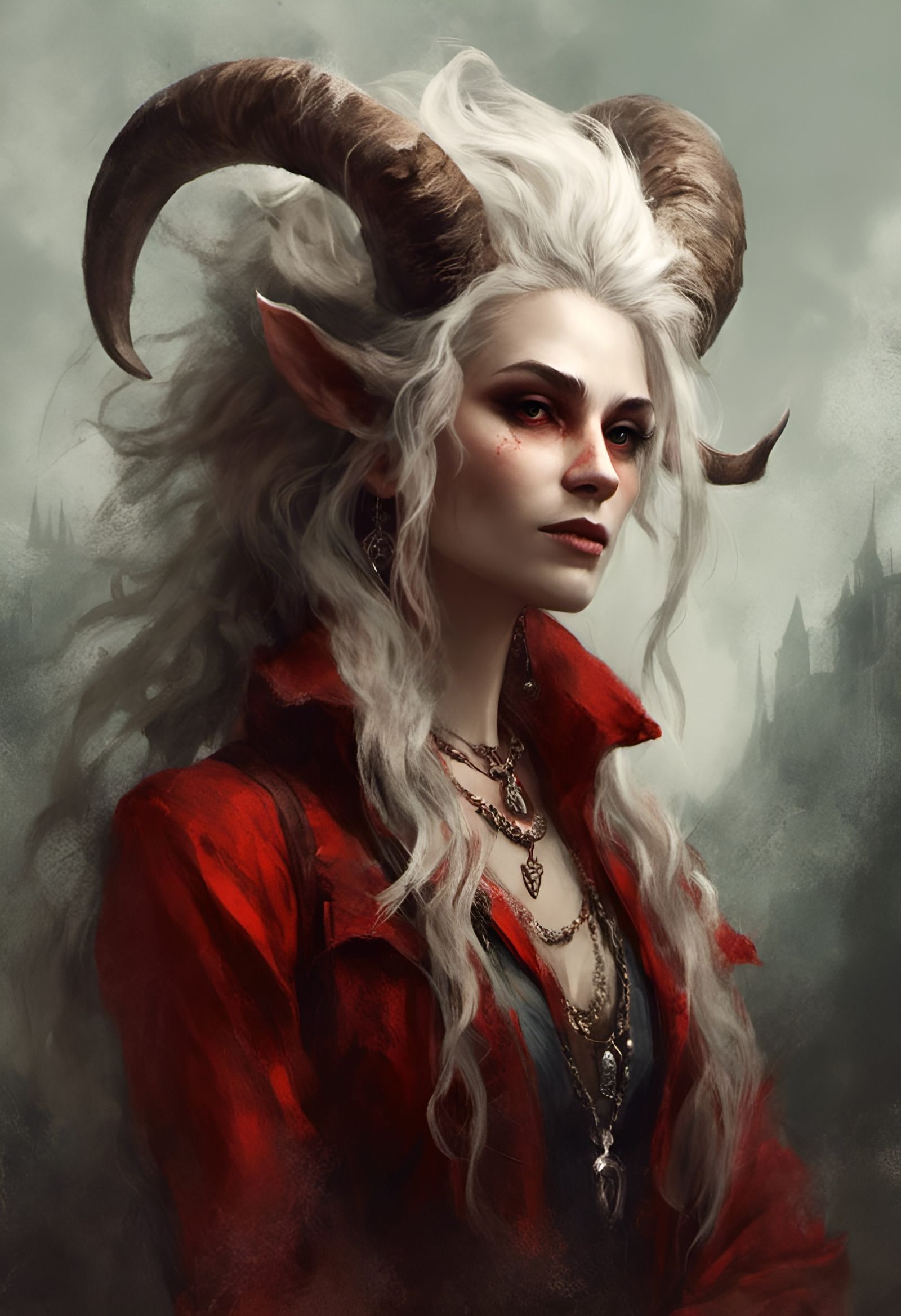 Realistic Portrait of a Beautiful Satyr Faun
