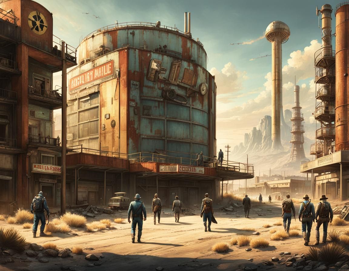 Post-Apocalyptic Wasteland Landscape