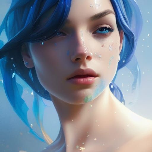 Sapphire-Eyed Beauty: Hyperdetailed Portrait in Unreal Engin...