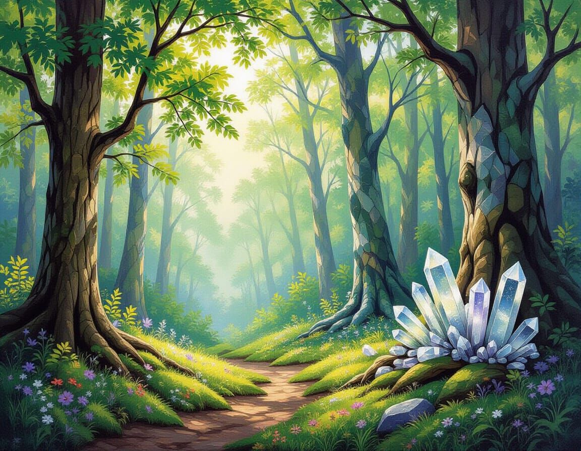 Enchanted Forest Transforms into Crystal Cave