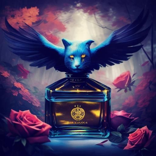 Mysterious Woman with Rose in Misty Forest