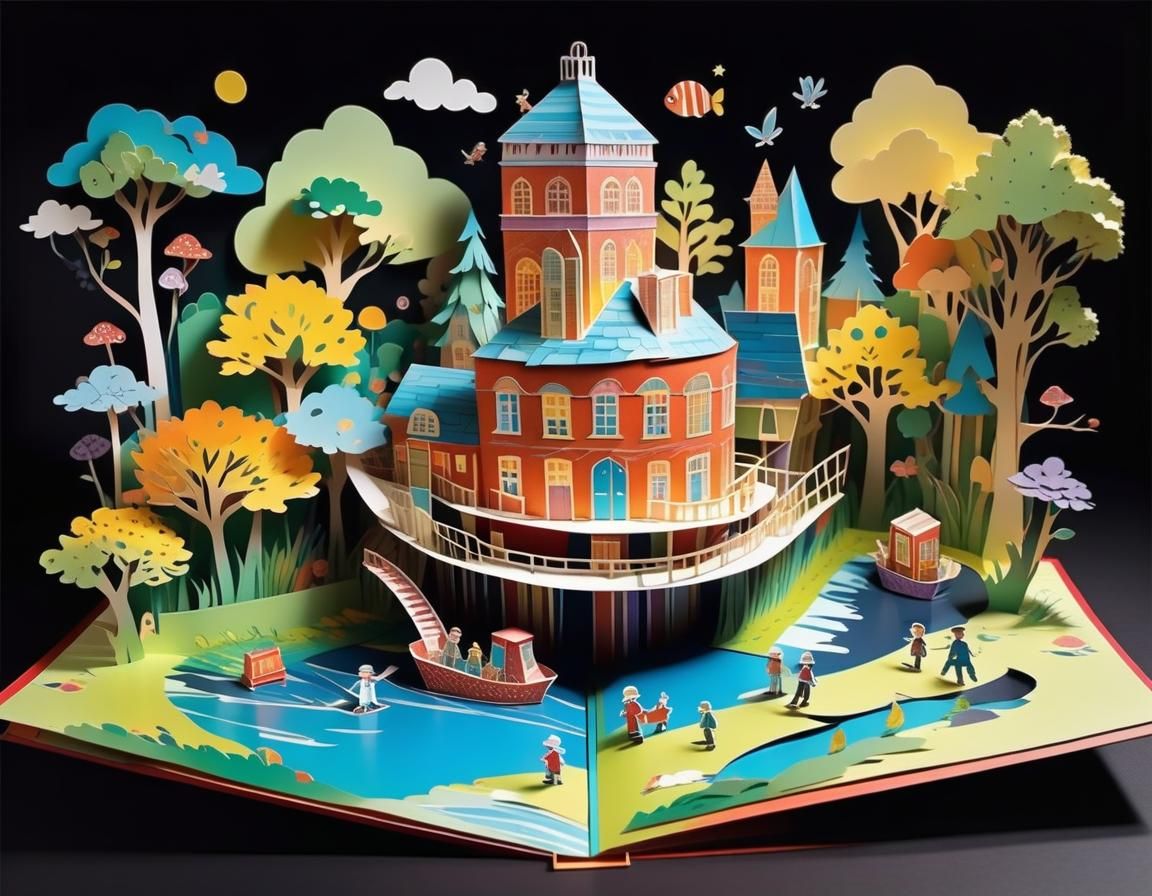 Willy Wonka Pop-Up Book in Disney Style