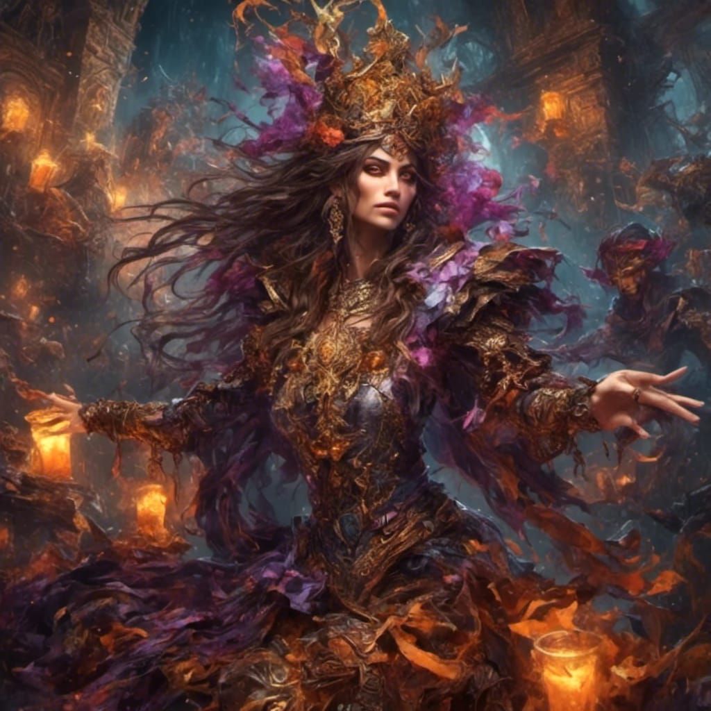 Chaotic Pleasure: A Dance of Frantic Enjoyment