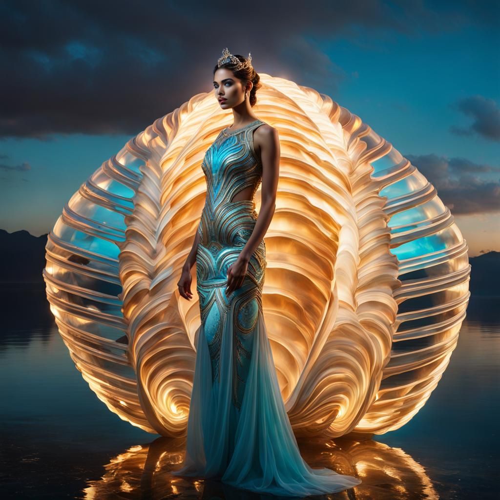 Futuristic Venus Emerges: A Digital Greek Myth
