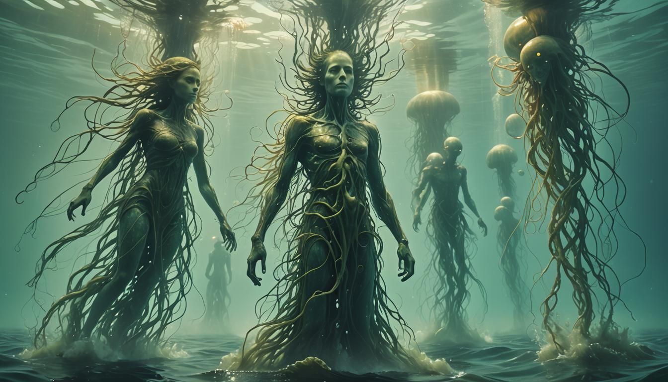 Ethereal Water Spirit Steals Souls in Dreamlike Underwater S...