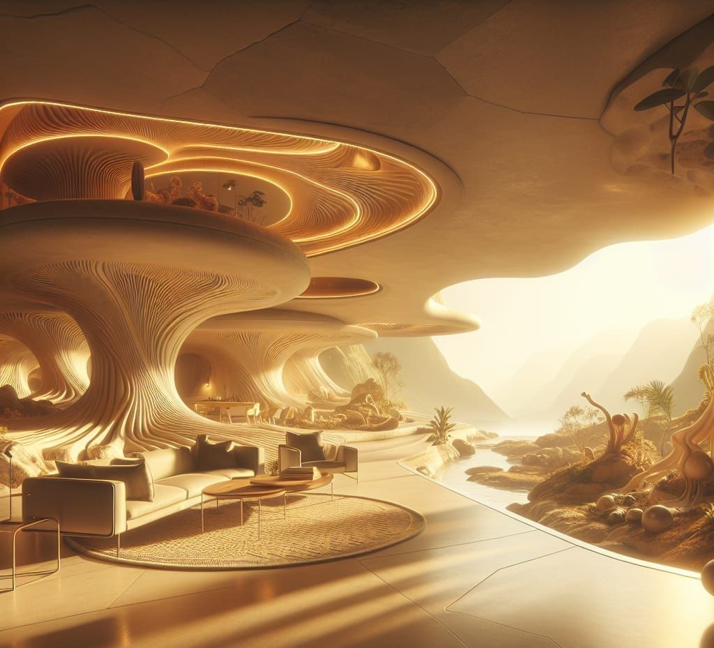 Parametric Subterranean Dwelling in Grotesque Landscape