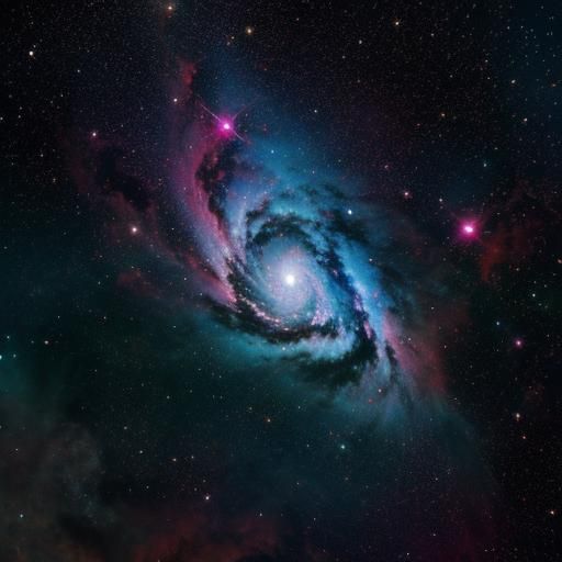 Spectacular Nebula Formation in Deep Space