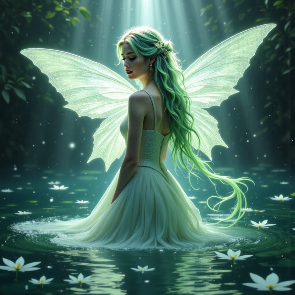 Ethereal Water Fairy in Mystical Style