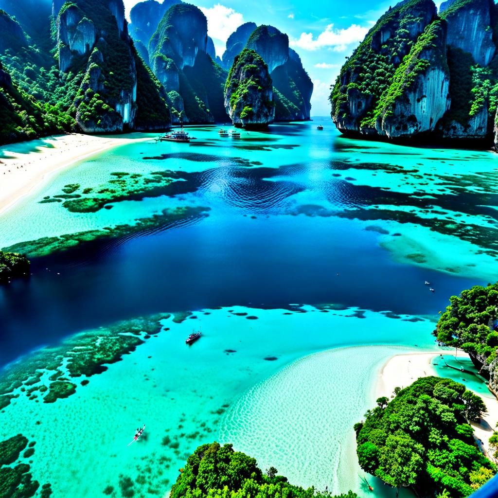 Scuba Diving Lagoon in Phi Phi Islands
