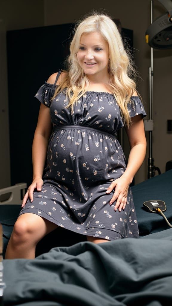 Pregnant Woman Awaits C-Section in Operating Theatre