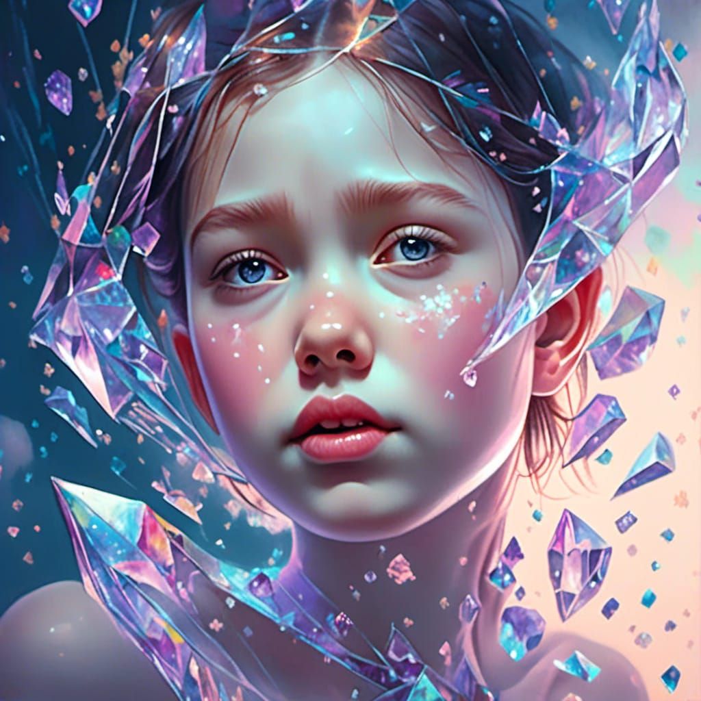 Tears become crystal