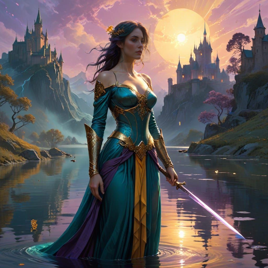 Lady of the Lake: Arthurian Legend in Digital Art
