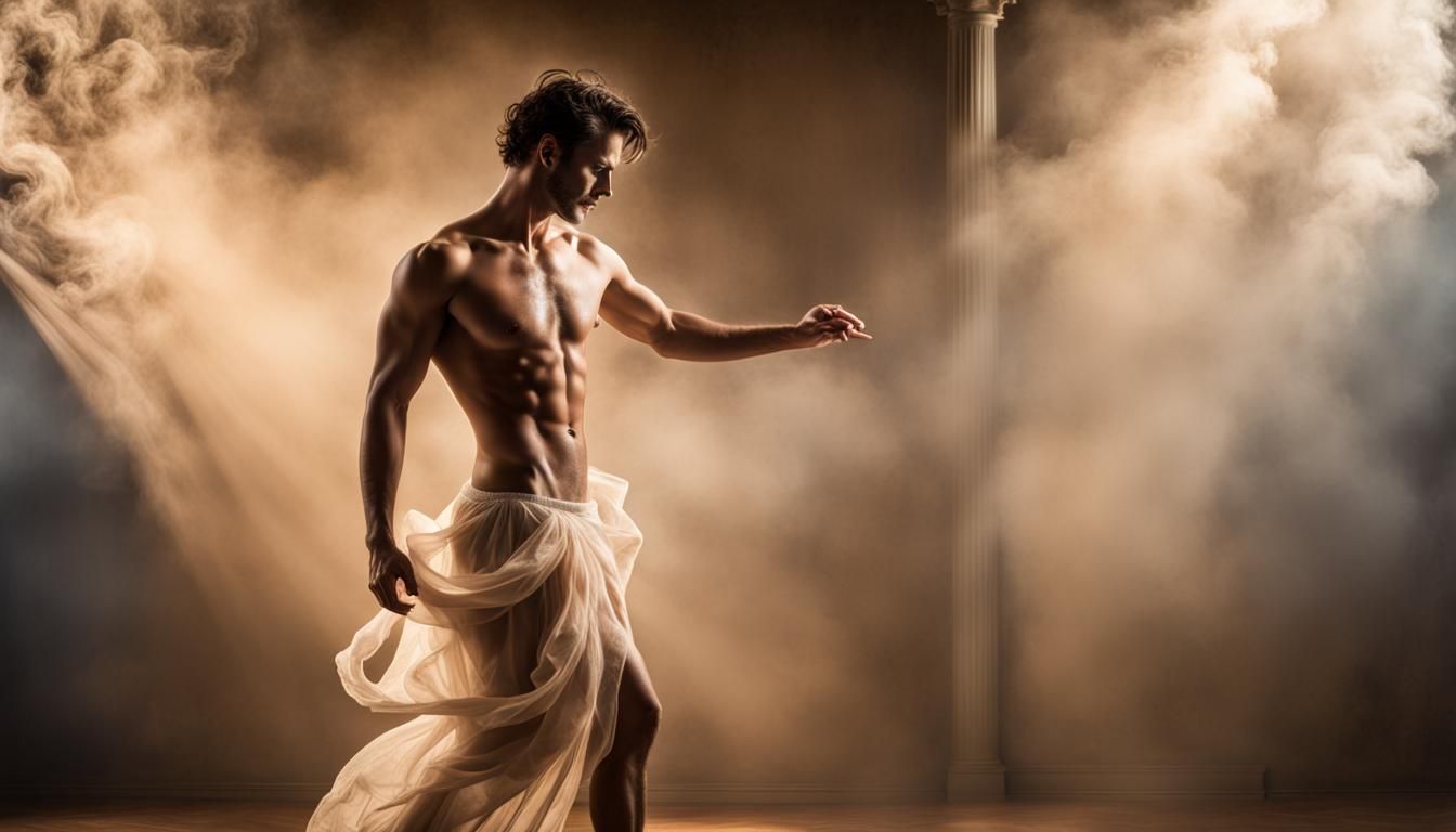 Elegant Dancer in Enchanted Jungle, Norman Lindsay Style