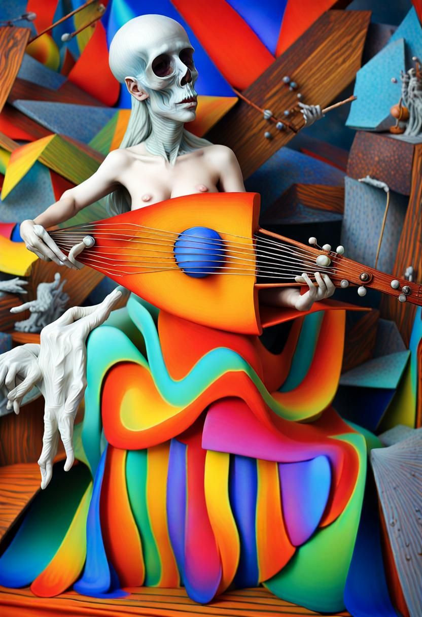 Surreal Biological Dreamscape in Magical Realism Style