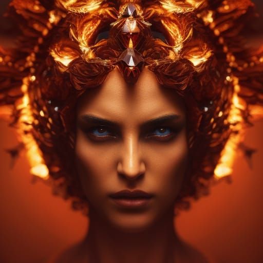 Male Warlock Portrait in Hyperrealistic Style