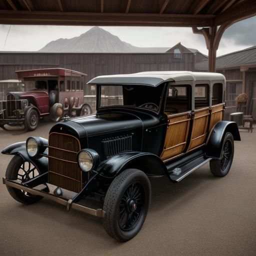 Modernized Conestoga Wagon at LA Car Show