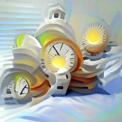 Acrylic Clocks with Ambient Occlusion and Sunshine