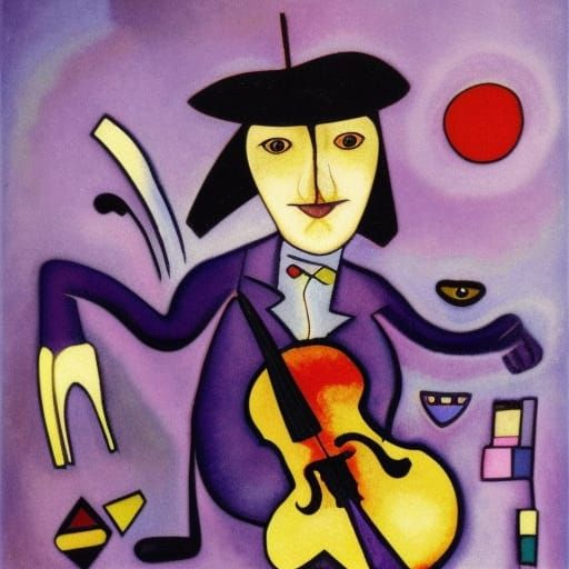 Vampire Lord Plays Violin in Renaissance Style