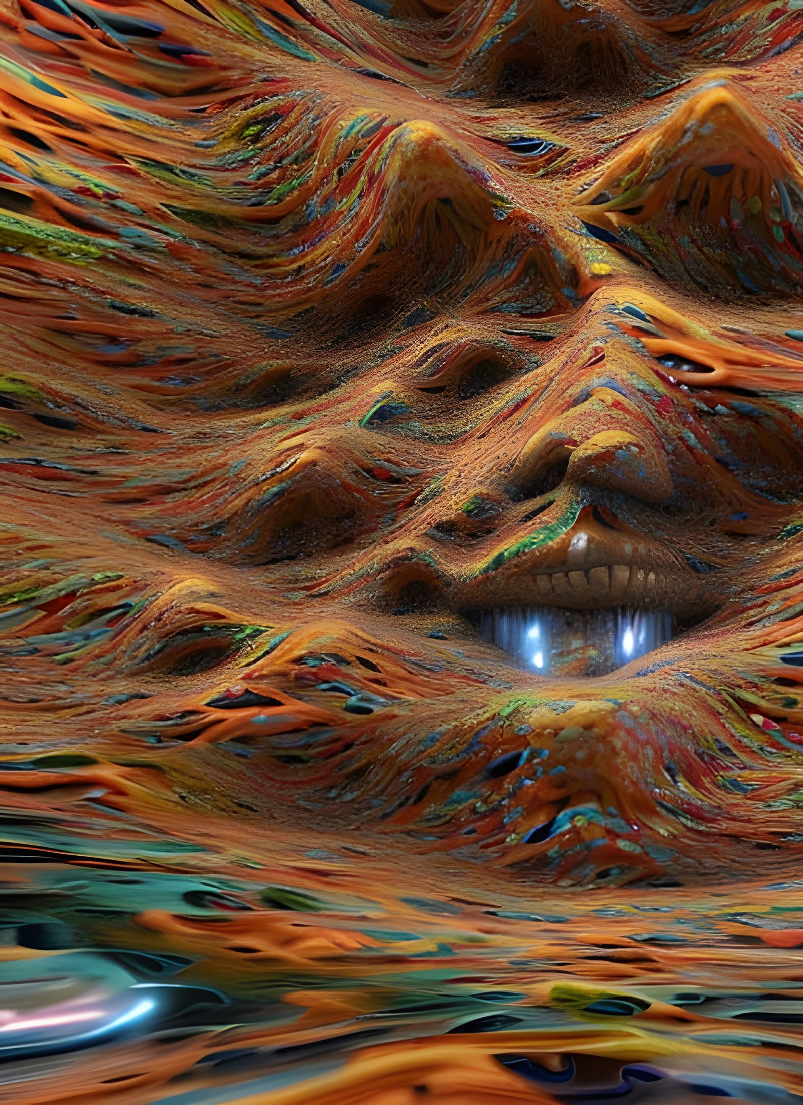 Hyperrealistic Fractals in Maximalist Painting Style