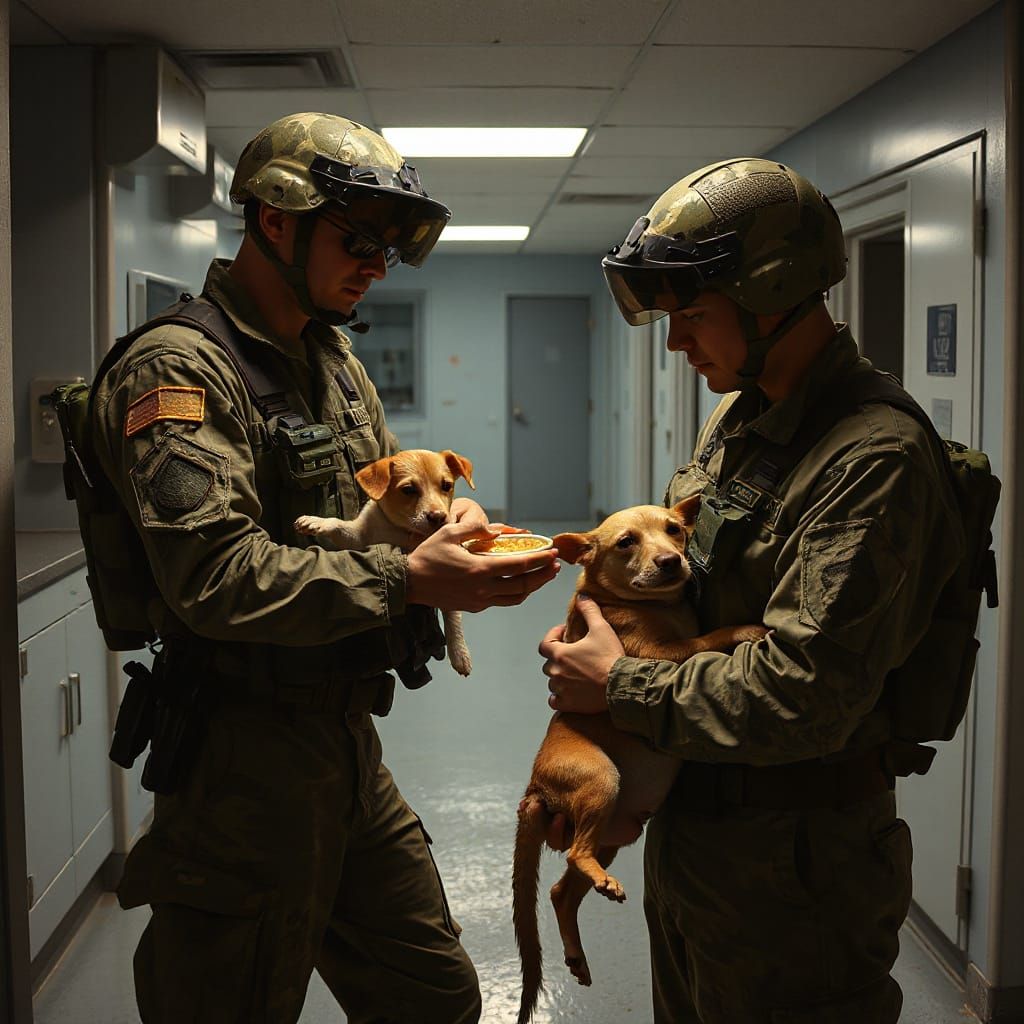 Heroic Soldiers Rescue Injured Animals from High-Tech Lab