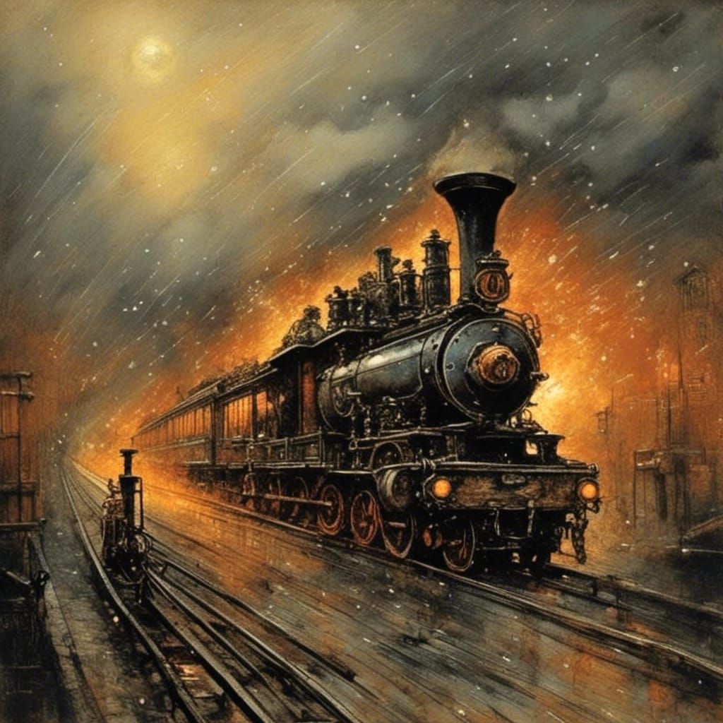 Rain Ablaze: A Dark Fantasy Dreamscape