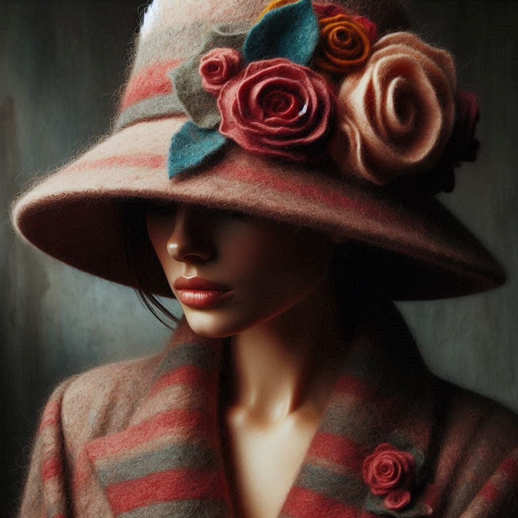 Cinematic Felting Fashion: Hat and Dress