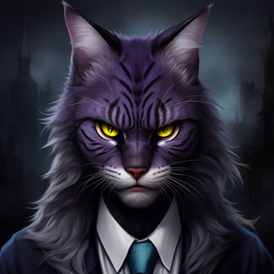 Mystical Werecat Transformation: Feline and Human Fusion