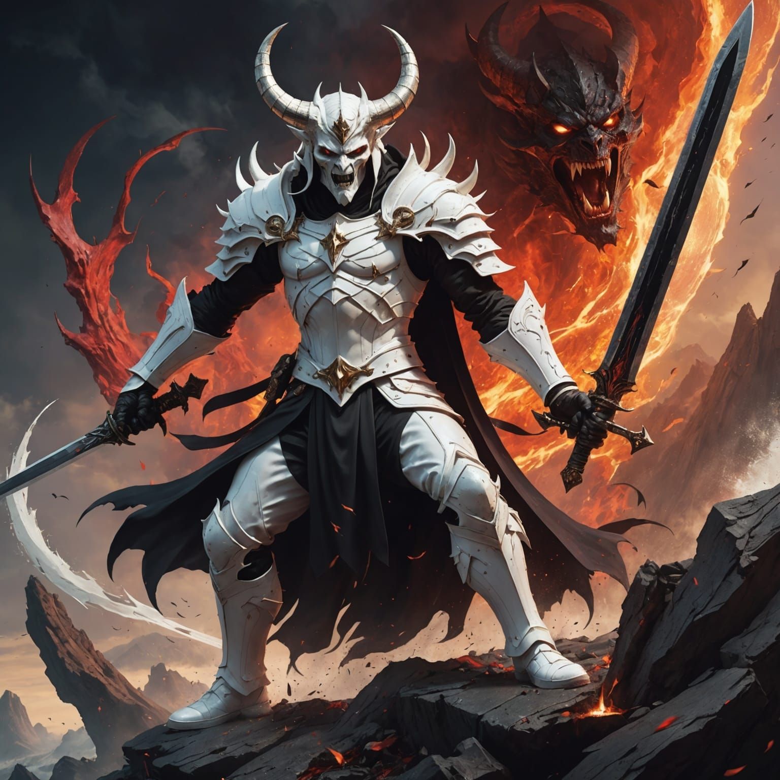 Satan Cuts Earth: Hyperrealistic Concept Art