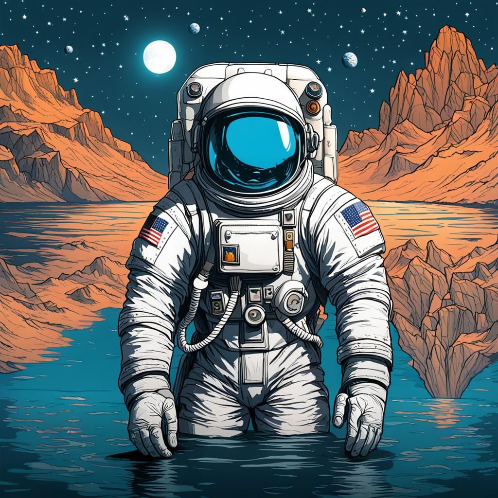 Lady of the Lake as Astronaut