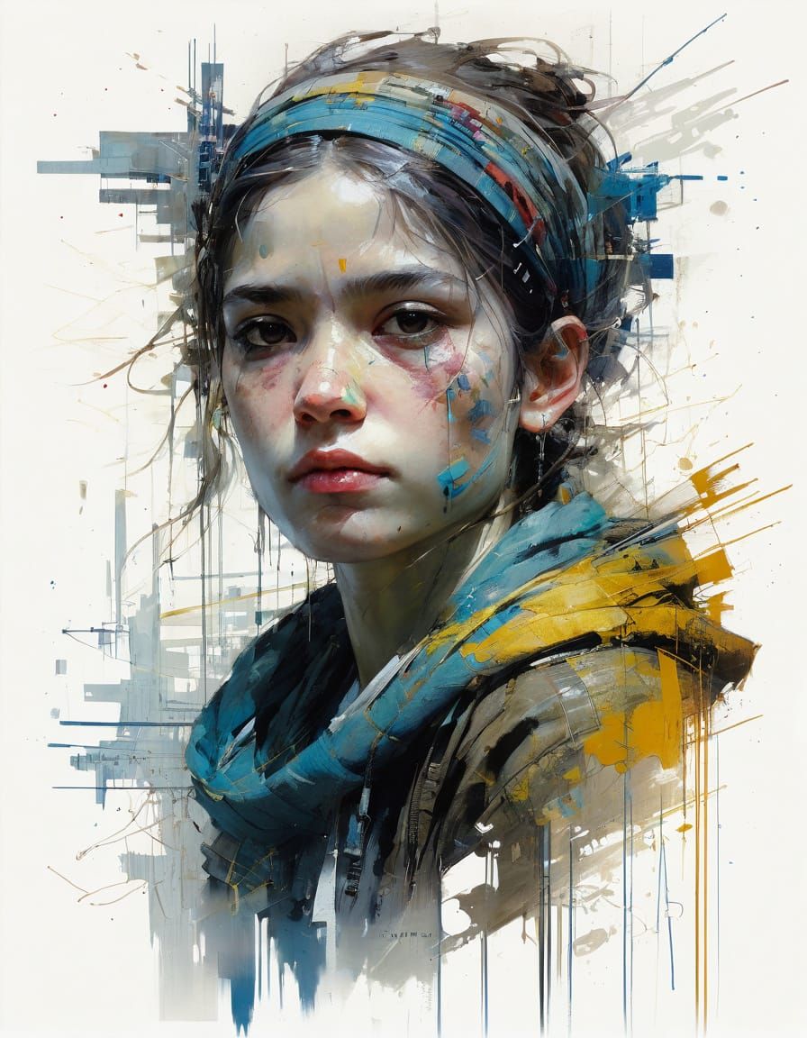 Abstract Portraits Inspired by Renowned Artists