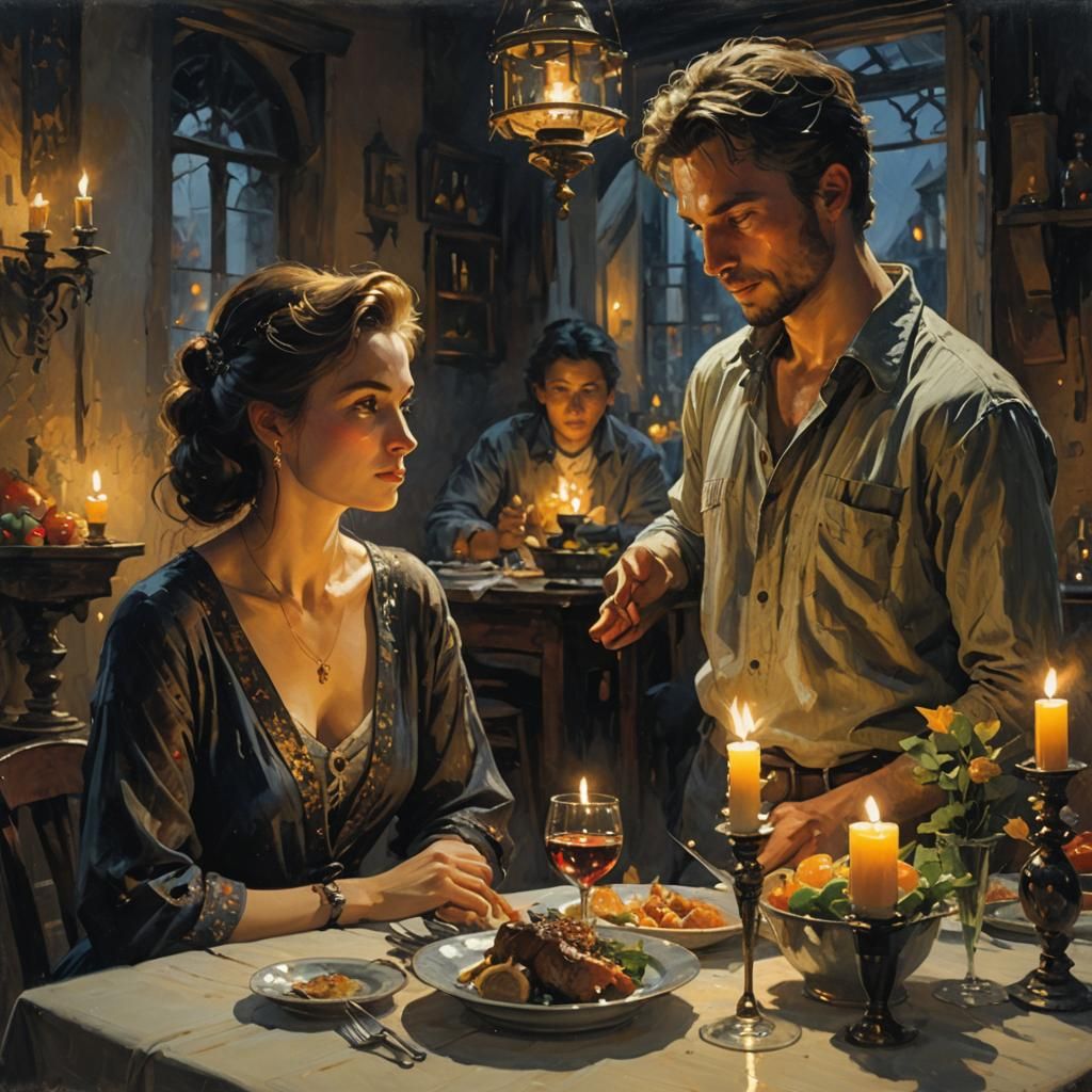 Romantic Candlelight Dinner in Kashin Style