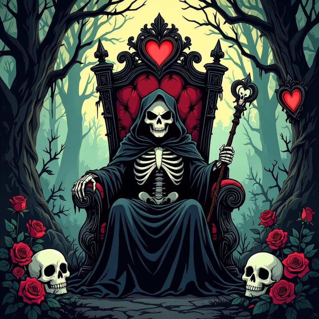 Disney-Inspired Haunted Woods with Grimm Reaper