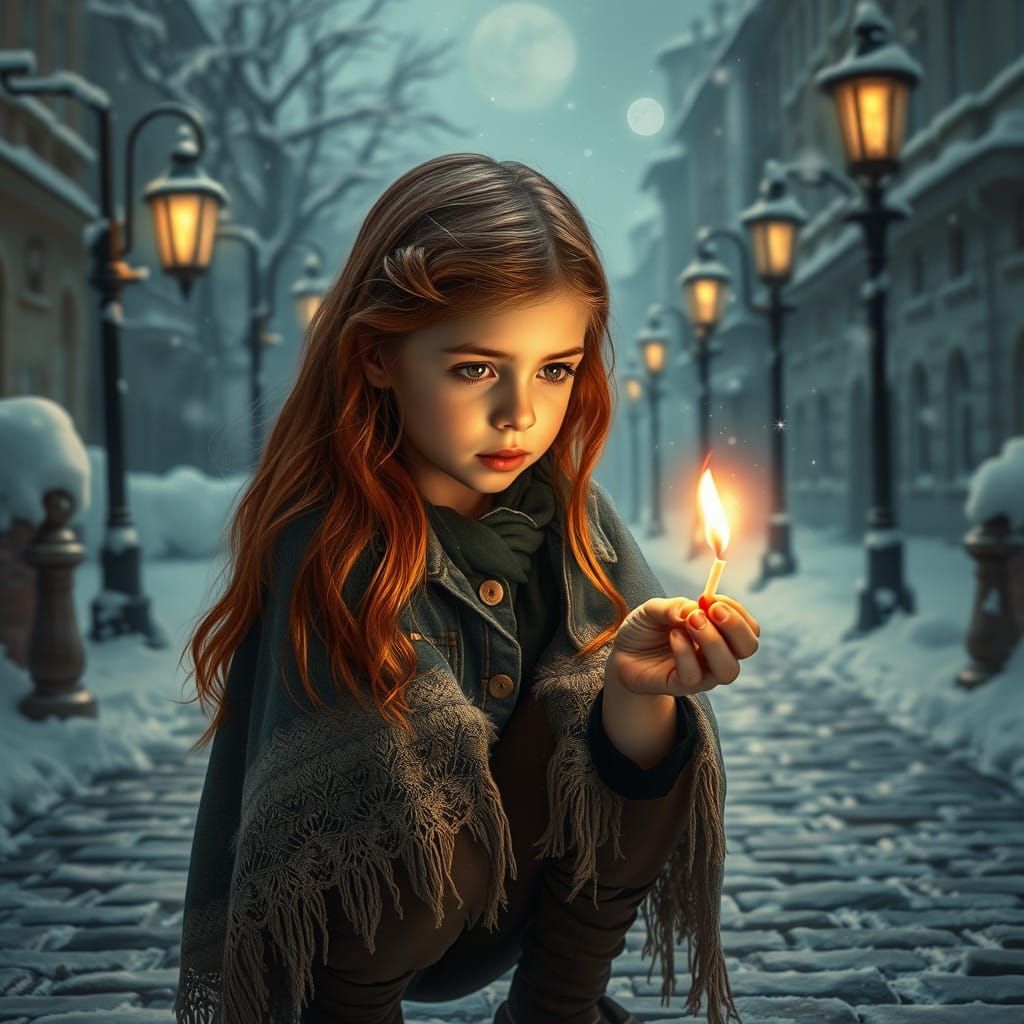 Young Girl Finds Solace in Whimsical Hologram