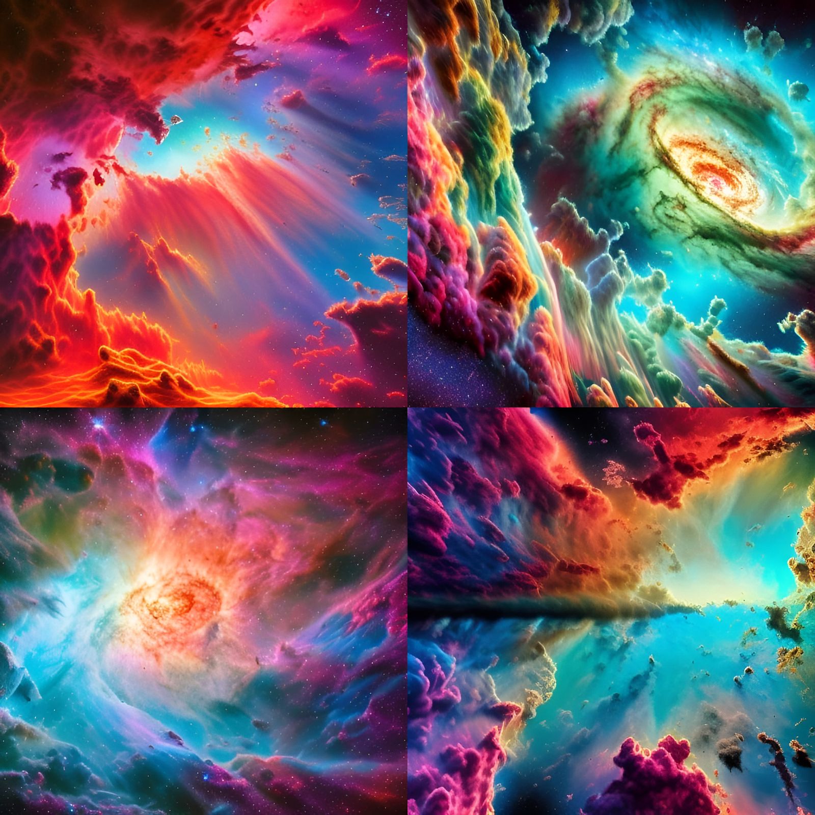 Glorious Nebula with Infinite Color Variety