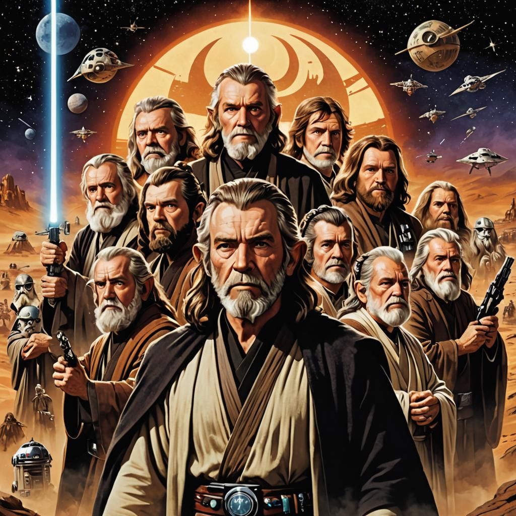 Star Wars Dwarven Jedi Album Art Poster