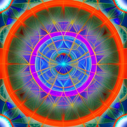 Detailed Sacred Geometry in 8K Resolution