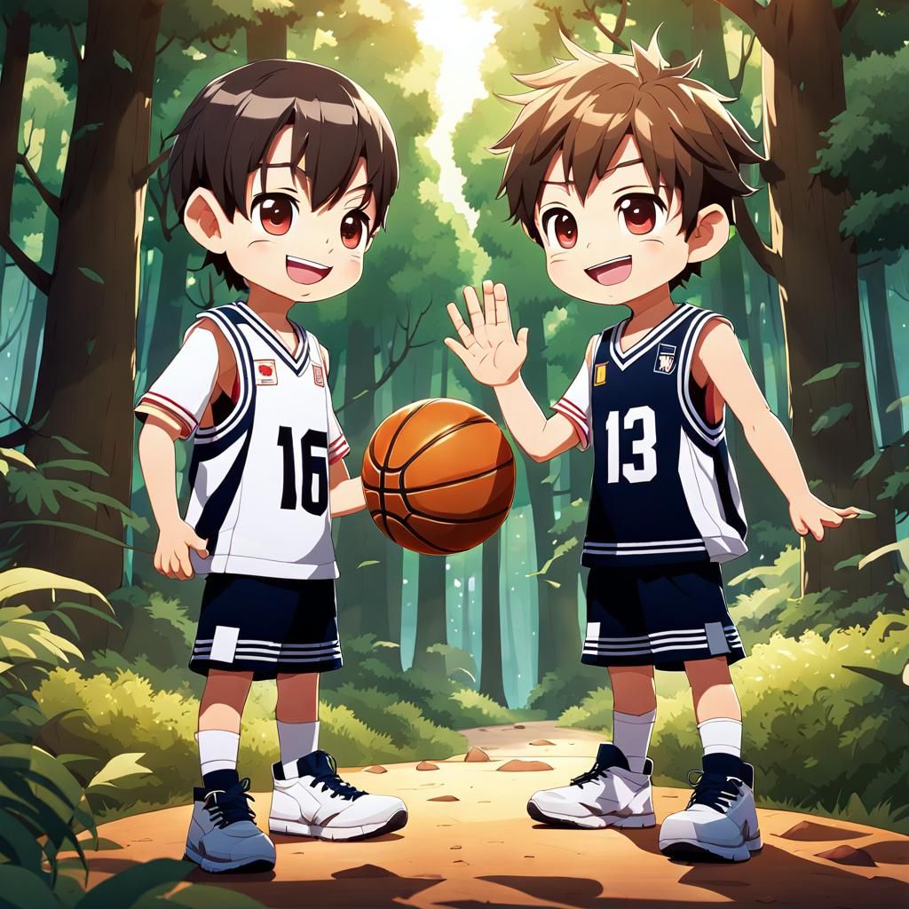 Basketball Forest Path Style