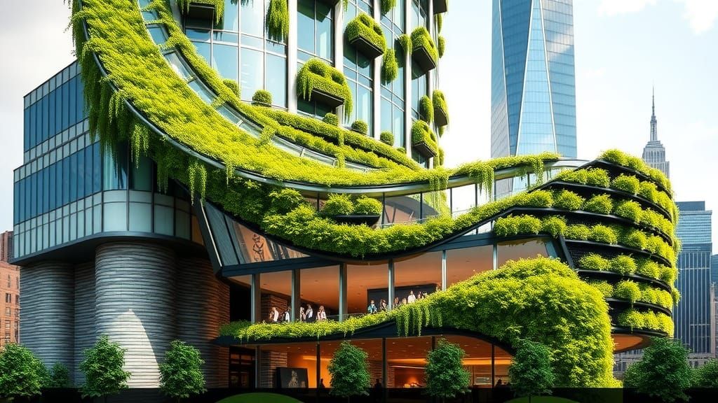 Futuristic Sustainable Skyscraper in New York City