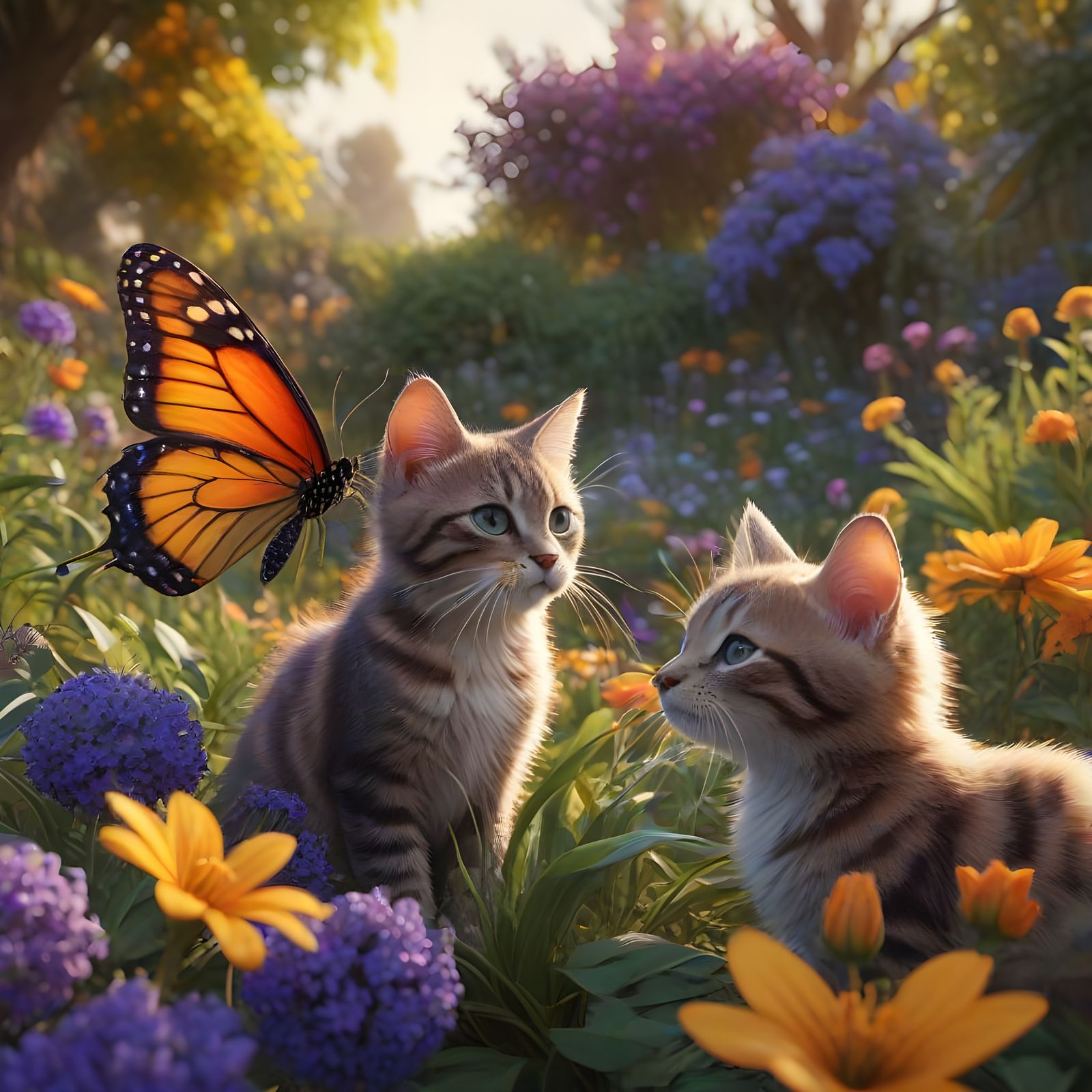 Enchanted Forest Encounter in Deep Fantasy Style