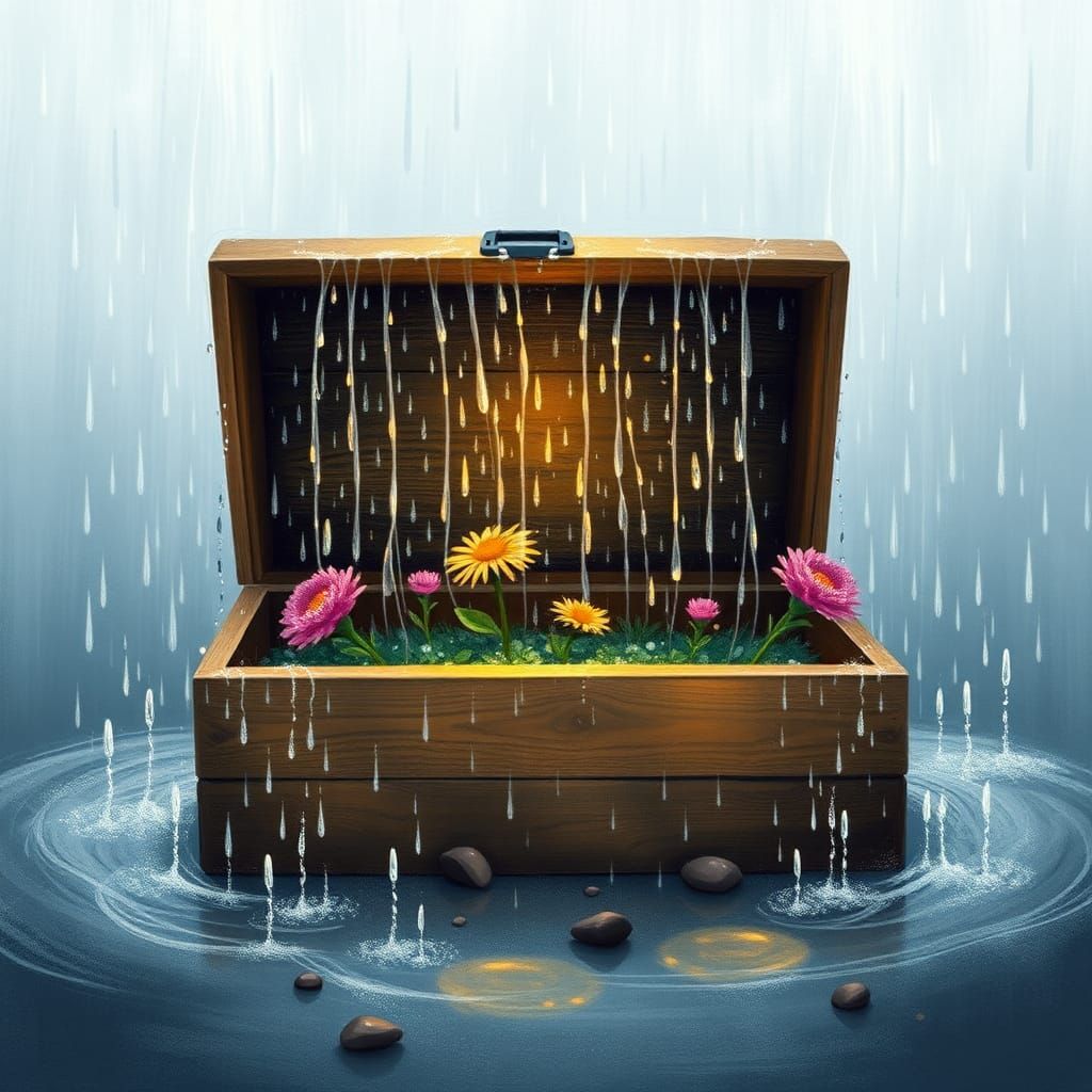 Abstract Box of Rain: Love and Healing