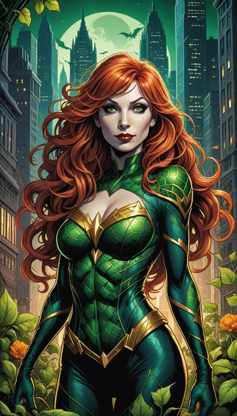 Poison Ivy as Iconic DC Comic Book Character