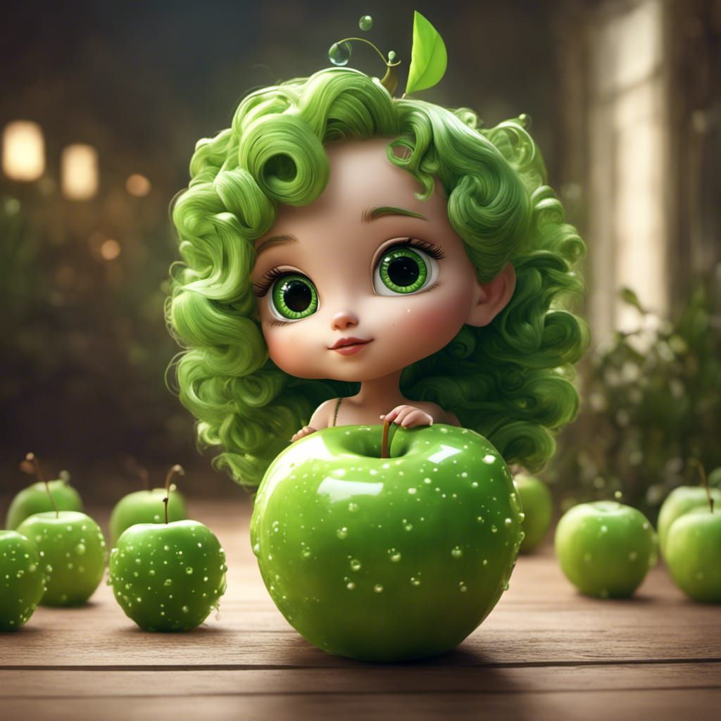 Stunning dolls: Green Apple 🍏