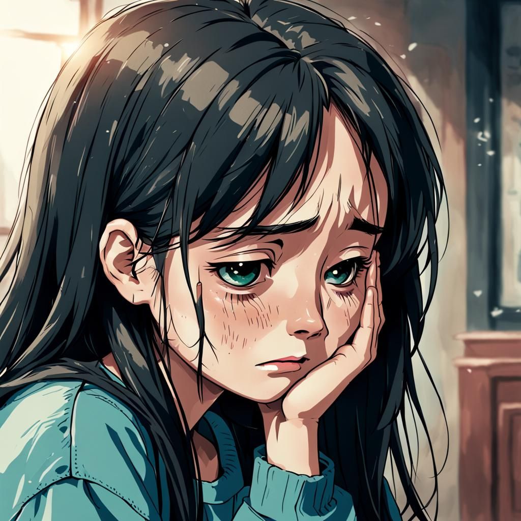 Image of a Person Crying Excessively