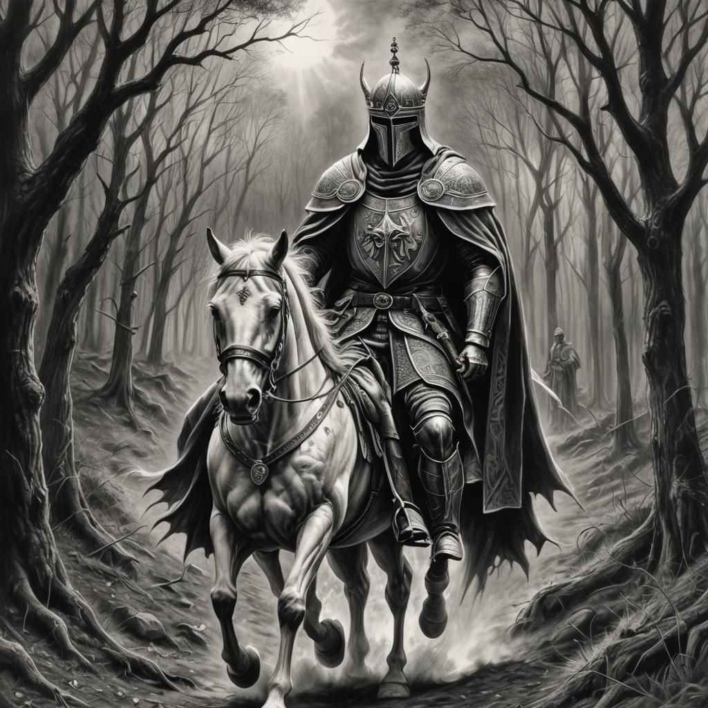 Spectral Templar Knight on Camino Trail