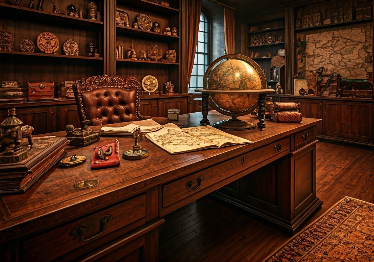Explorers' Study, A Treasure Trove of Global Wonders