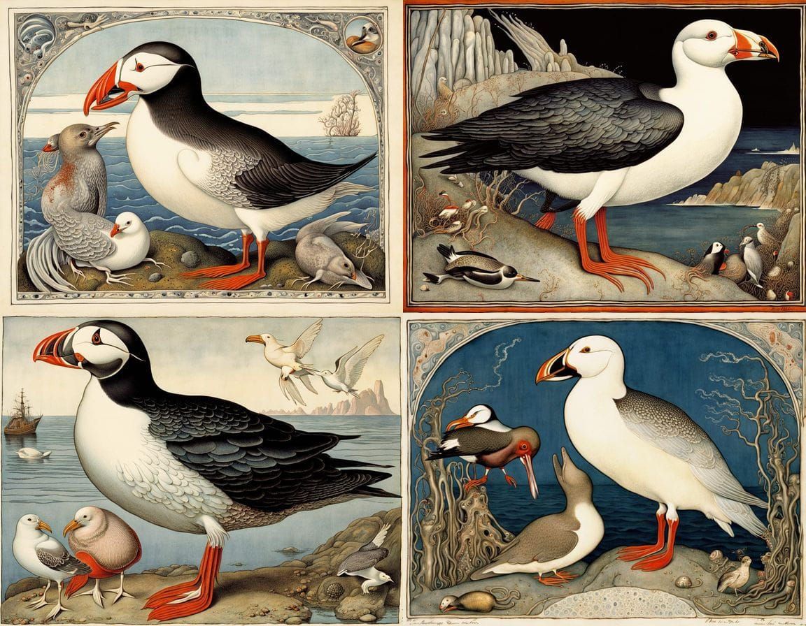 Surrealistic Anatomy of Scottish Coast Creatures