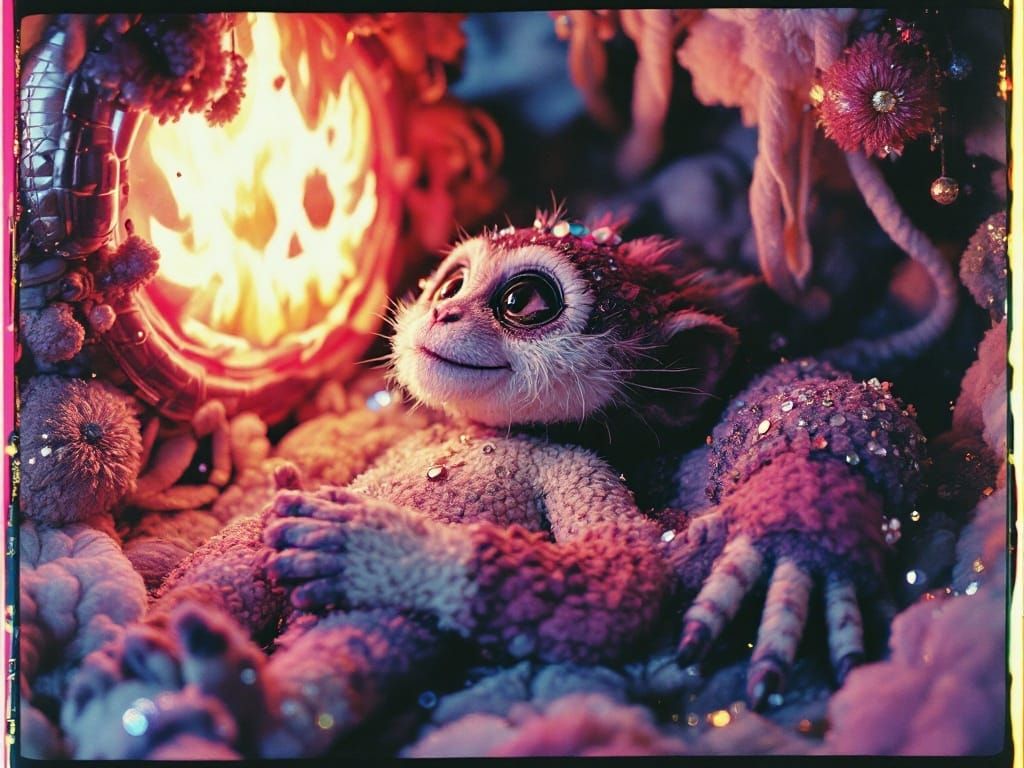 Sartorially Challenged Funkmonkey Rosy Dawn Empire Glass Genius Loci Bedazzled Chenille Everyday Objects