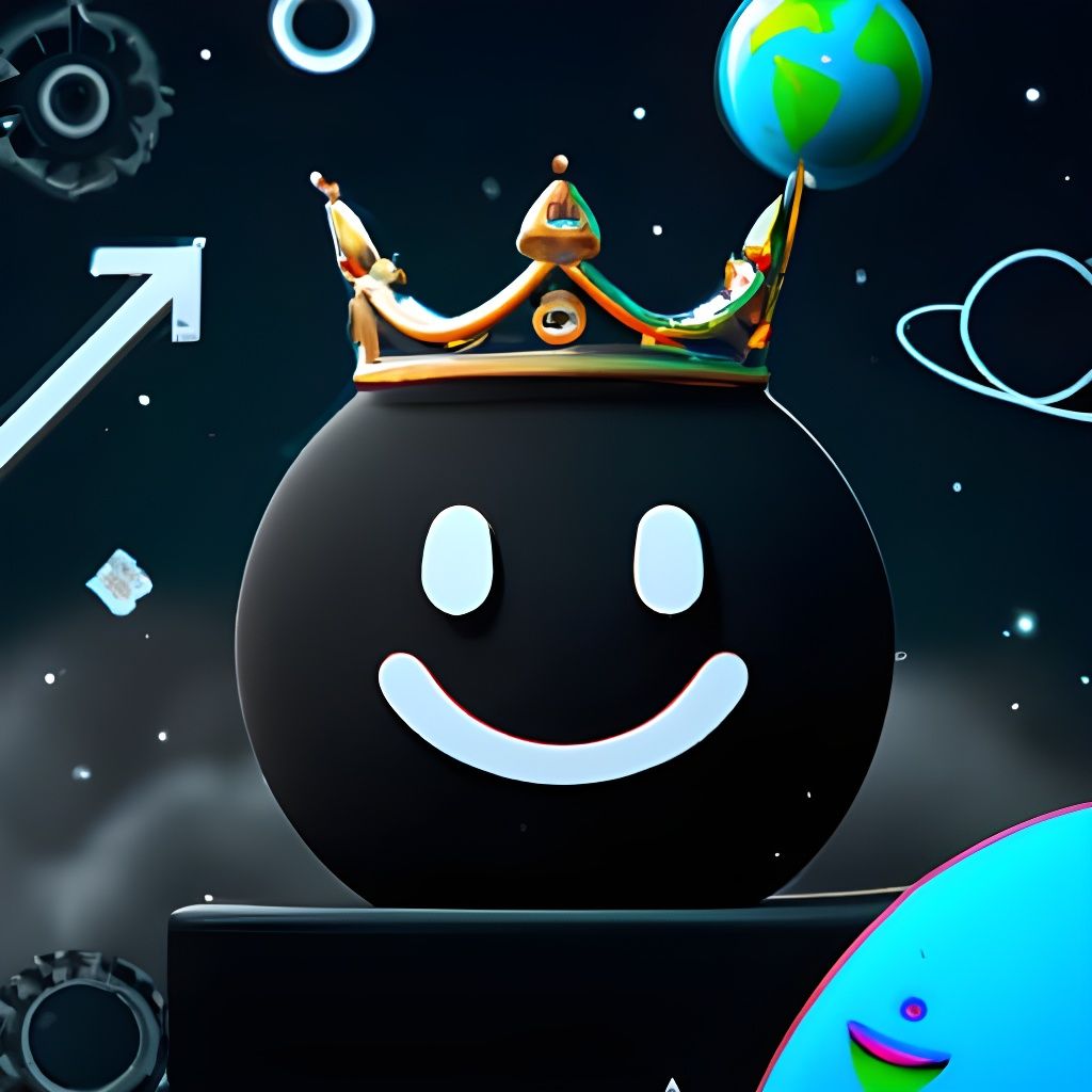 3D Black Circle God of the Universe